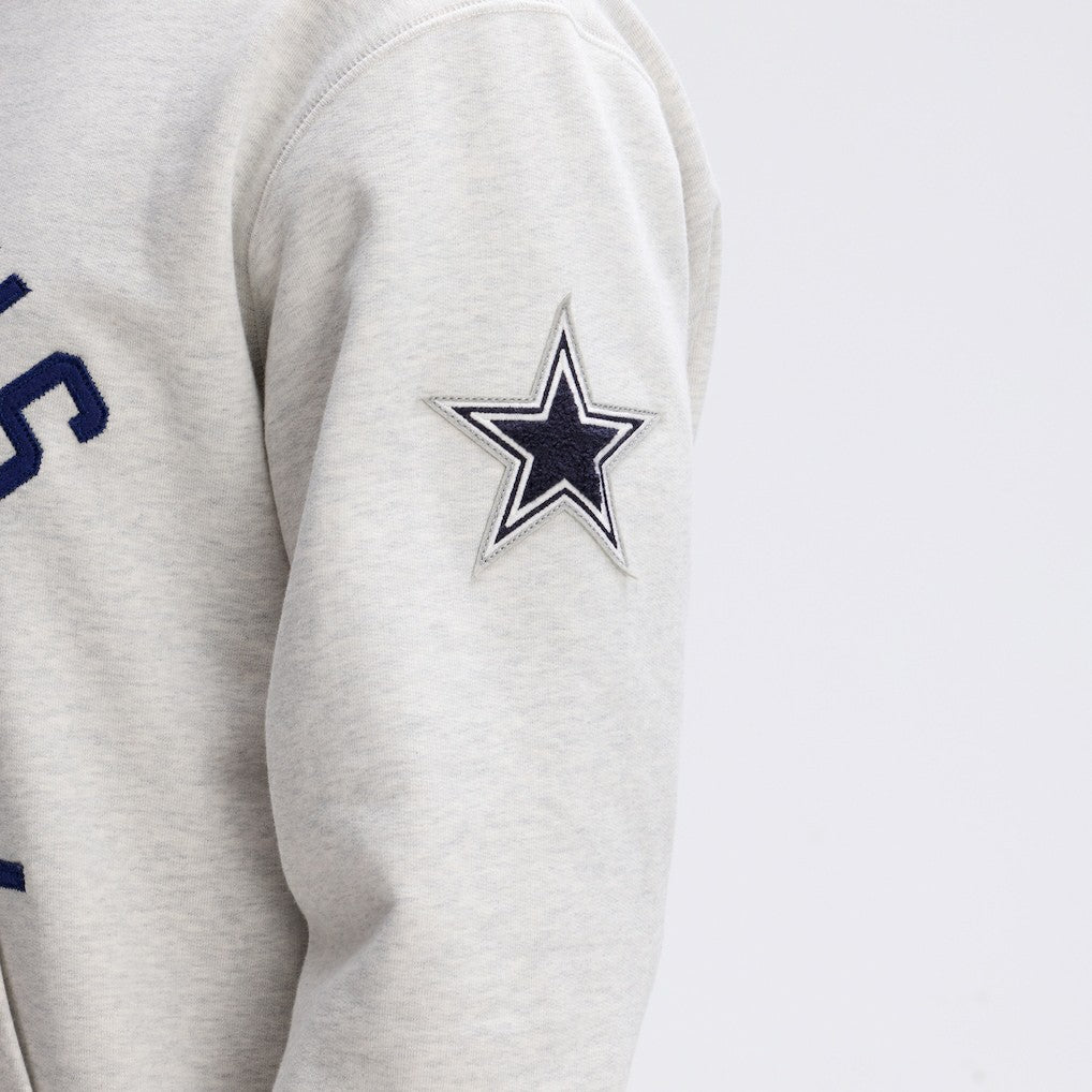 Dallas Cowboys IconicFleece Pocket Sweatshirt - Heather Gray Sweatshirts