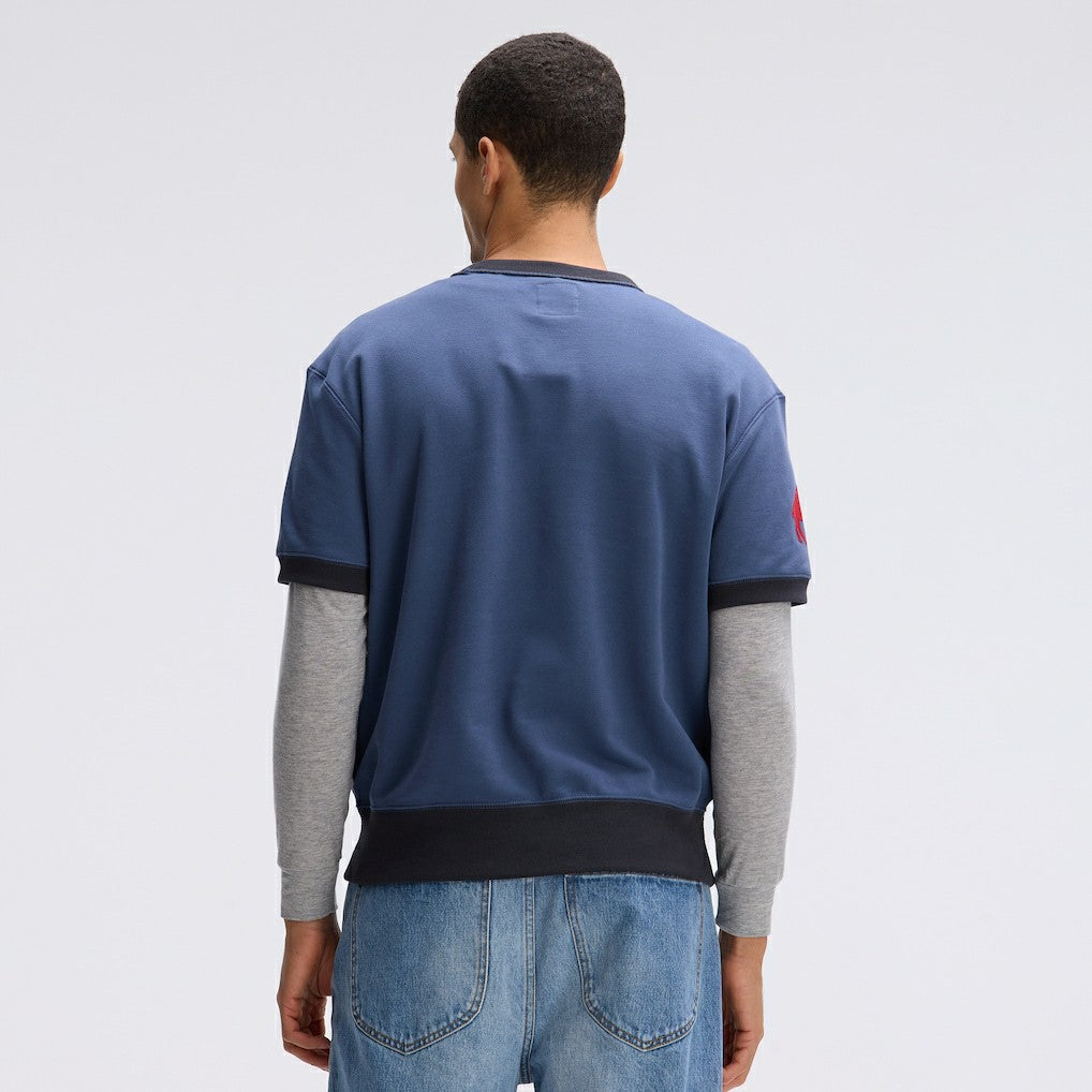 Buffalo Bills IconicFleece Short Sleeve Sweatshirt - Royal Sweatshirts
