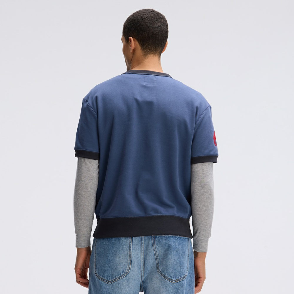 Buffalo Bills IconicFleece Short Sleeve Sweatshirt - Royal Sweatshirts