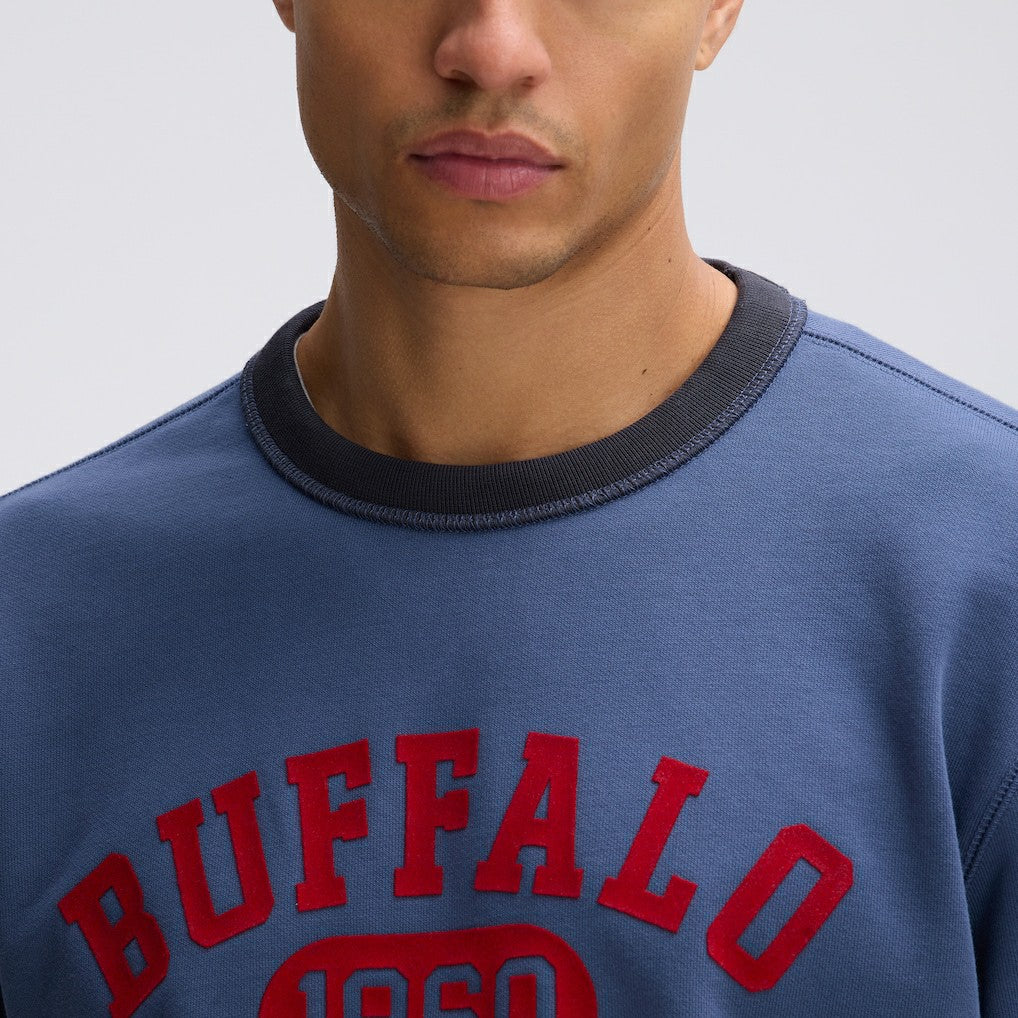 Buffalo Bills IconicFleece Short Sleeve Sweatshirt - Royal Sweatshirts