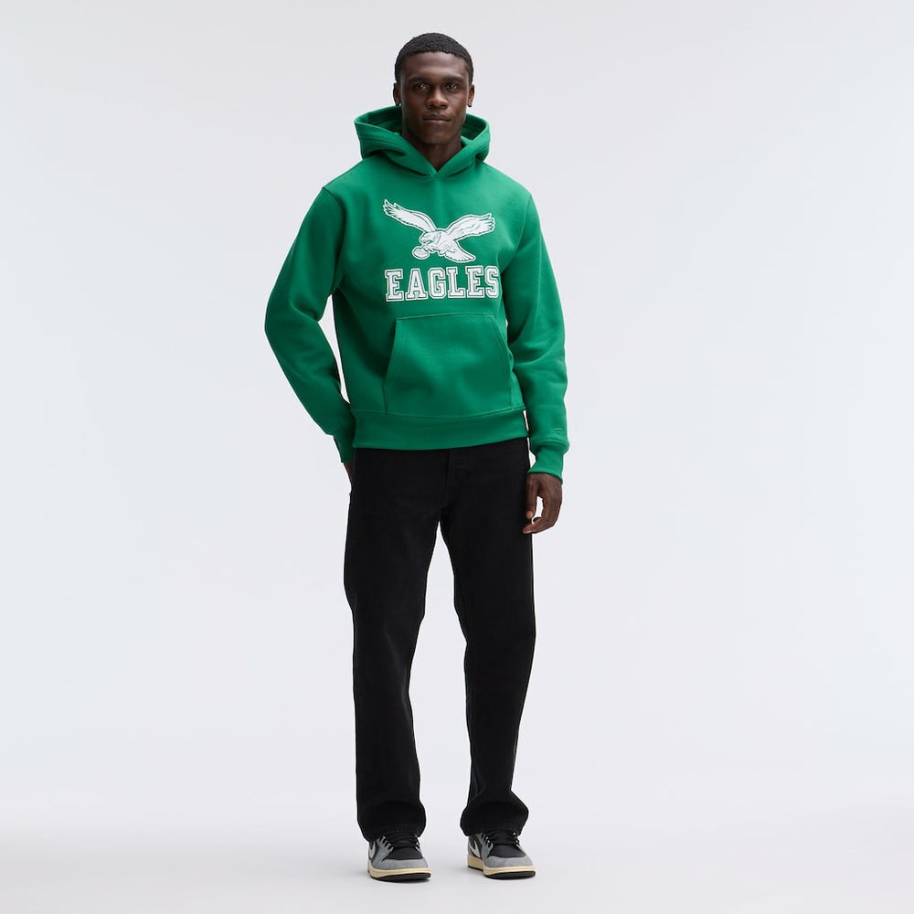 Philadelphia Eagles IconicFleece Flocked Hoodie - Kelly Green Hoodies