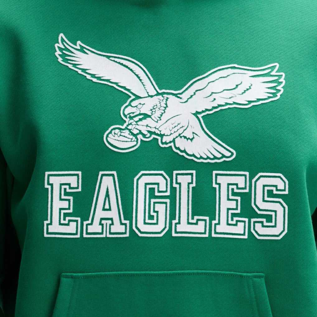 Philadelphia Eagles IconicFleece Flocked Hoodie - Kelly Green Hoodies