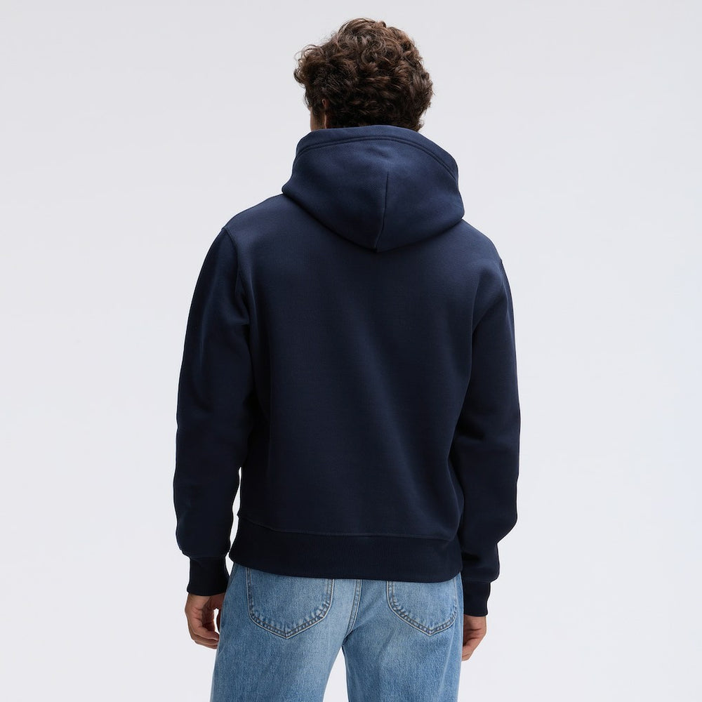 Chicago Bears IconicFleece Flocked Hoodie - Navy Hoodies
