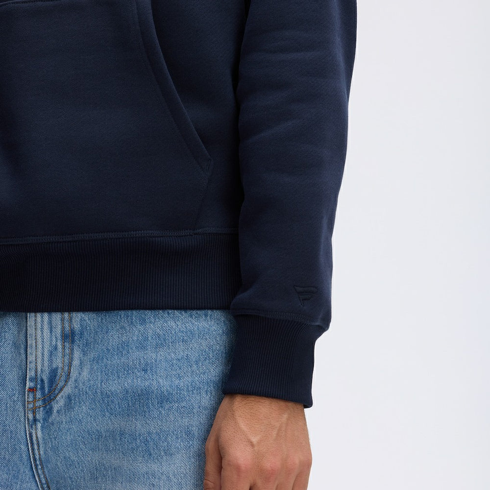 Chicago Bears IconicFleece Flocked Hoodie - Navy Hoodies