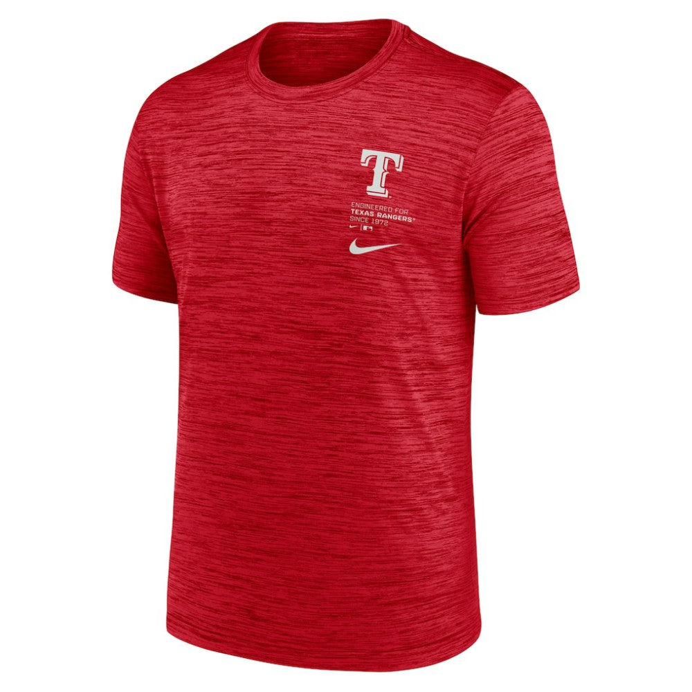 Texas Rangers Nike Velocity Dri-FIT T-Shirt - Red T-shirts