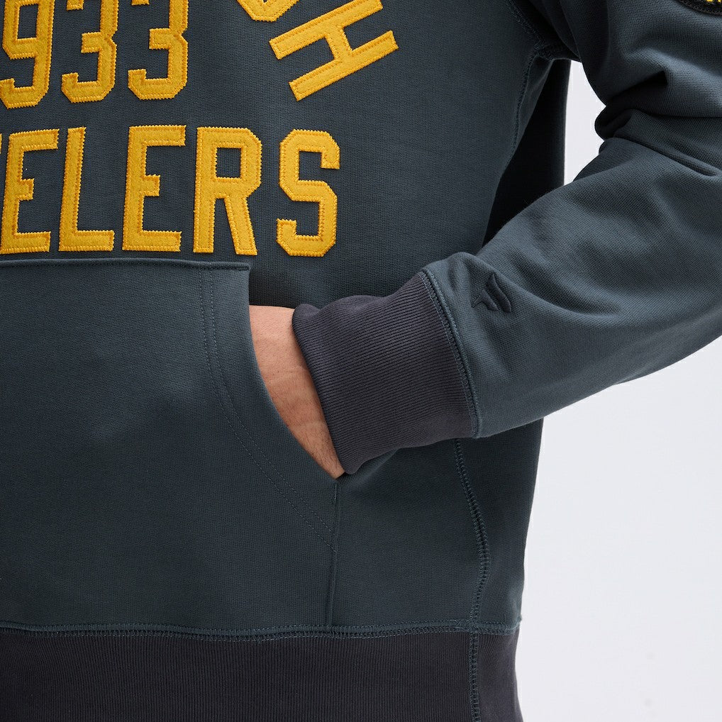 Pittsburgh Steelers IconicFleece Pocket Sweatshirt - Charcoal Sweatshirts