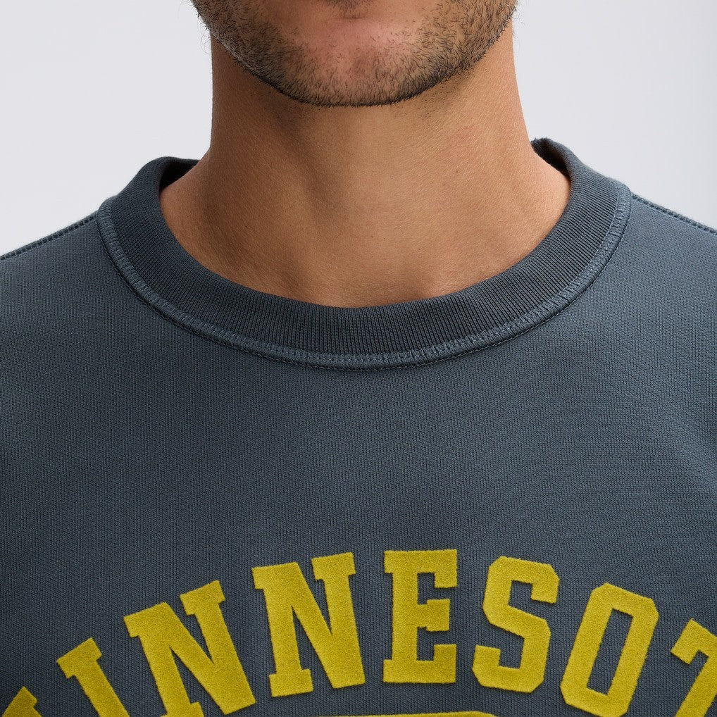 Minnesota Vikings IconicFleece Short Sleeve Sweatshirt - Charcoal Sweatshirts