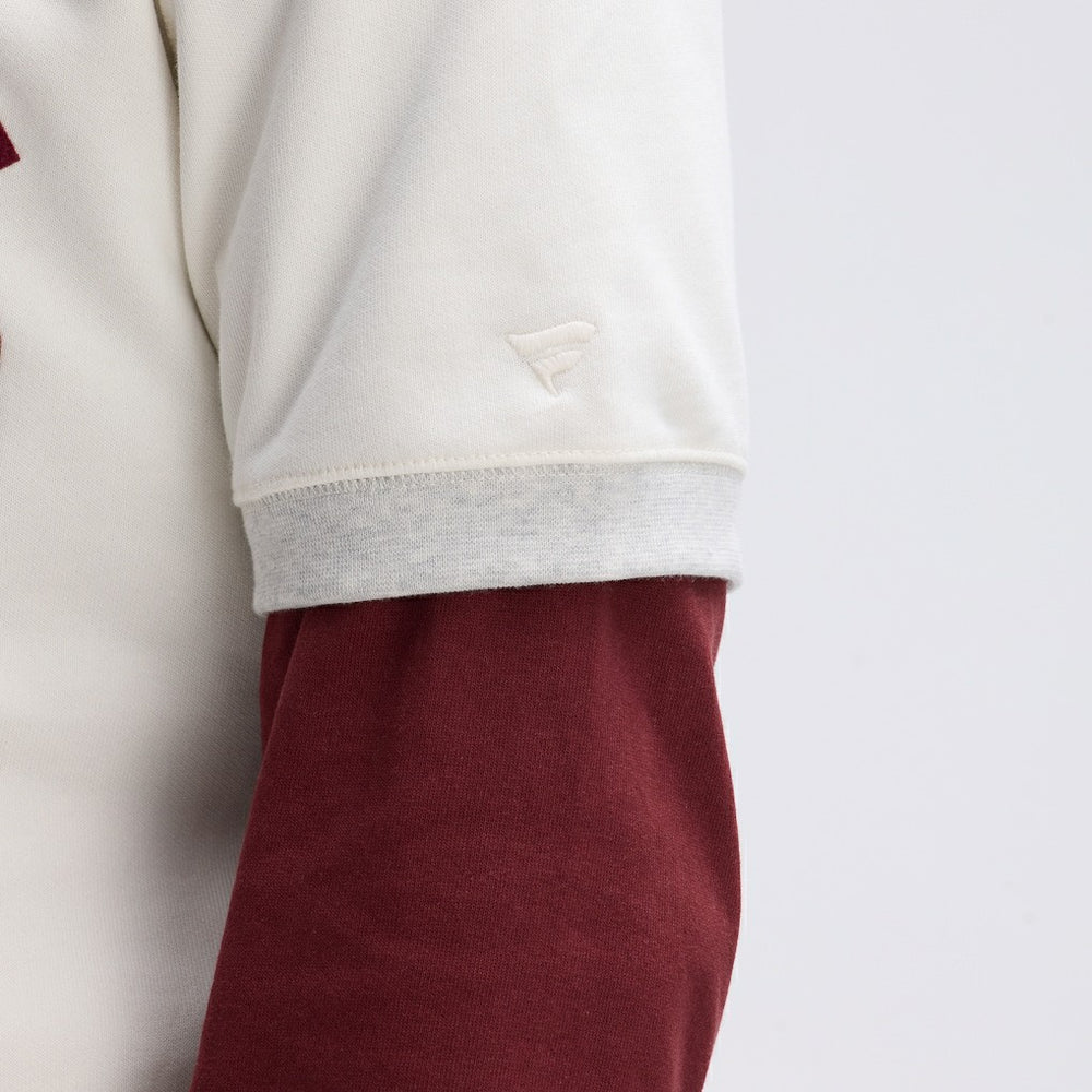 Washington Commanders IconicFleece Short Sleeve Sweatshirt - Oatmeal Sweatshirts