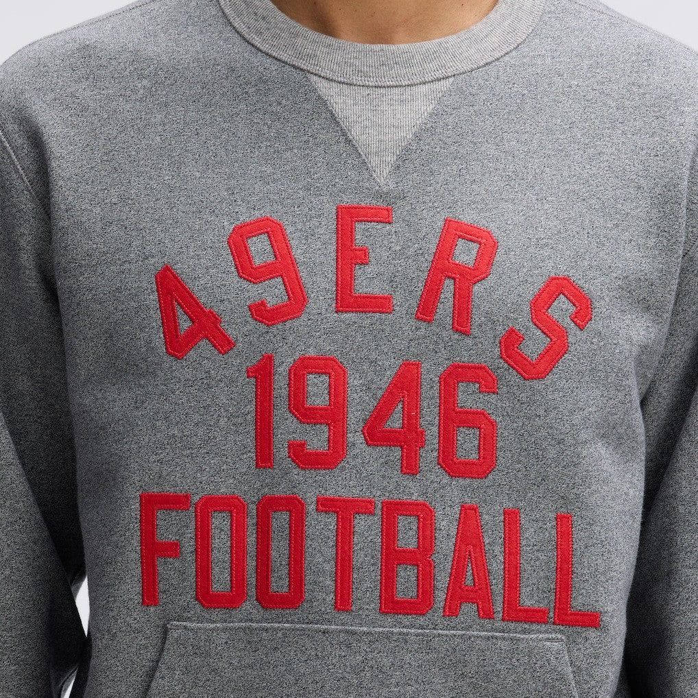 San Francisco 49ers IconicFleece Pocket Sweatshirt - Athletic Heather Gray Sweatshirts