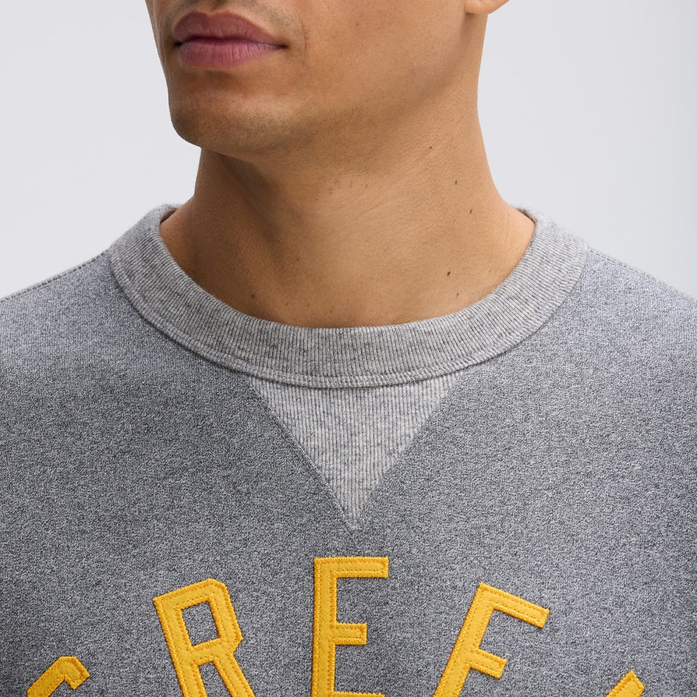Green Bay Packers IconicFleece Pocket Sweatshirt - Athletic Heather Gray Sweatshirts
