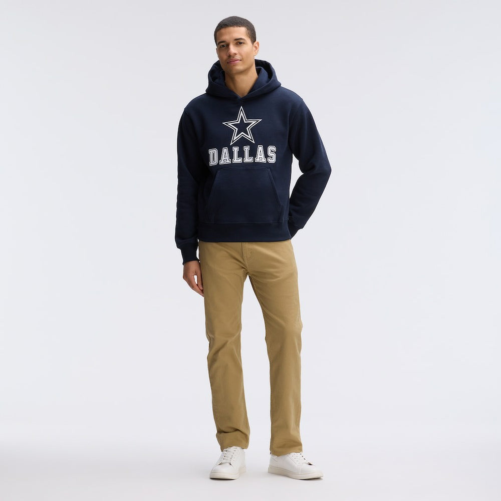 Dallas Cowboys IconicFleece Flocked Hoodie - Navy Hoodies