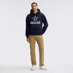 Dallas Cowboys IconicFleece Flocked Hoodie - Navy Hoodies