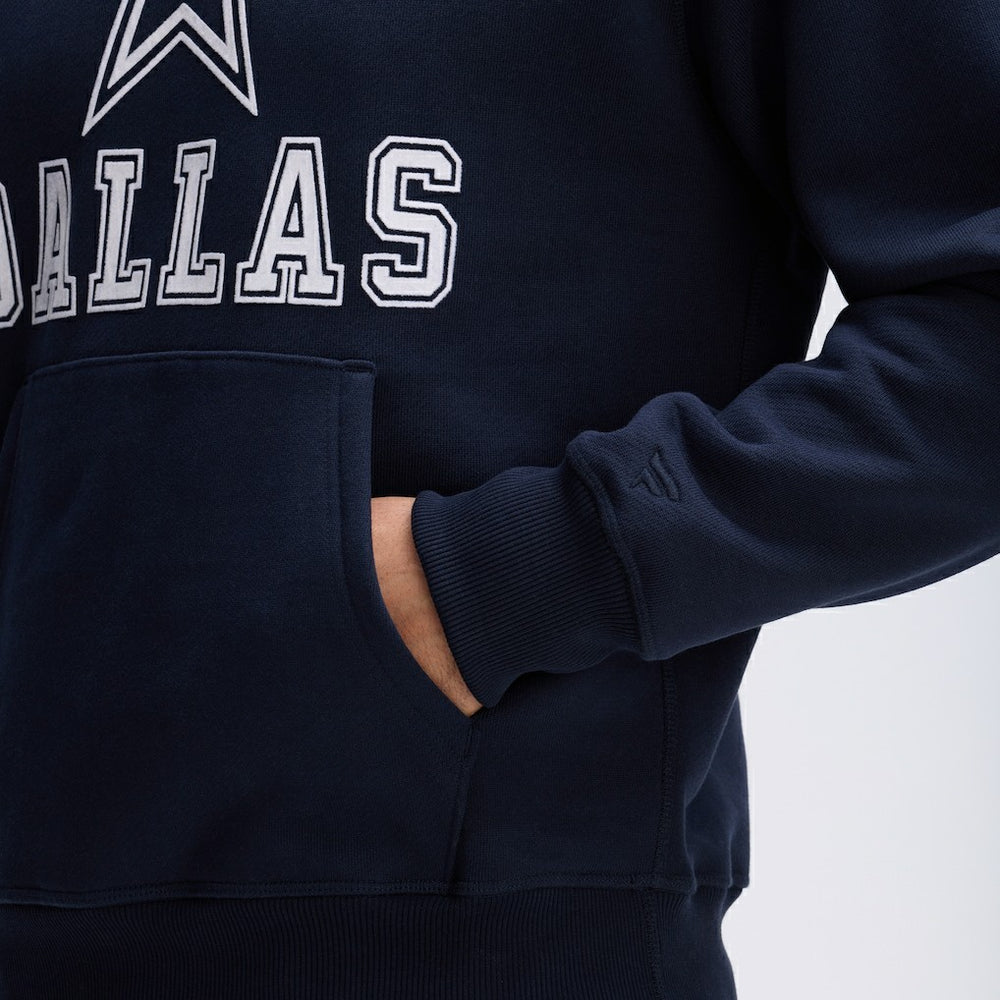 Dallas Cowboys IconicFleece Flocked Hoodie - Navy Hoodies