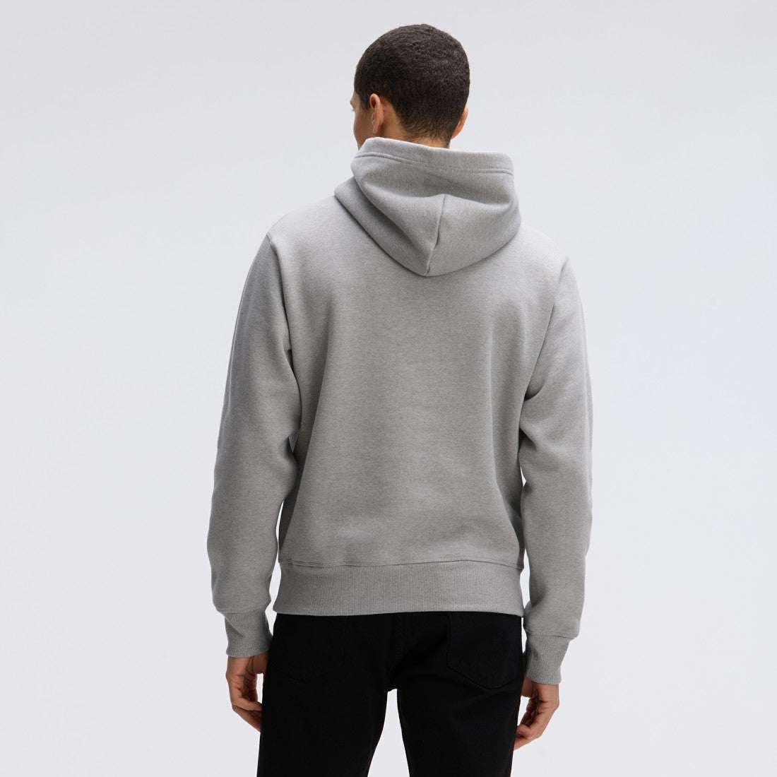 Las Vegas Raiders IconicFleece Flocked Hoodie - Heather Gray Hoodies