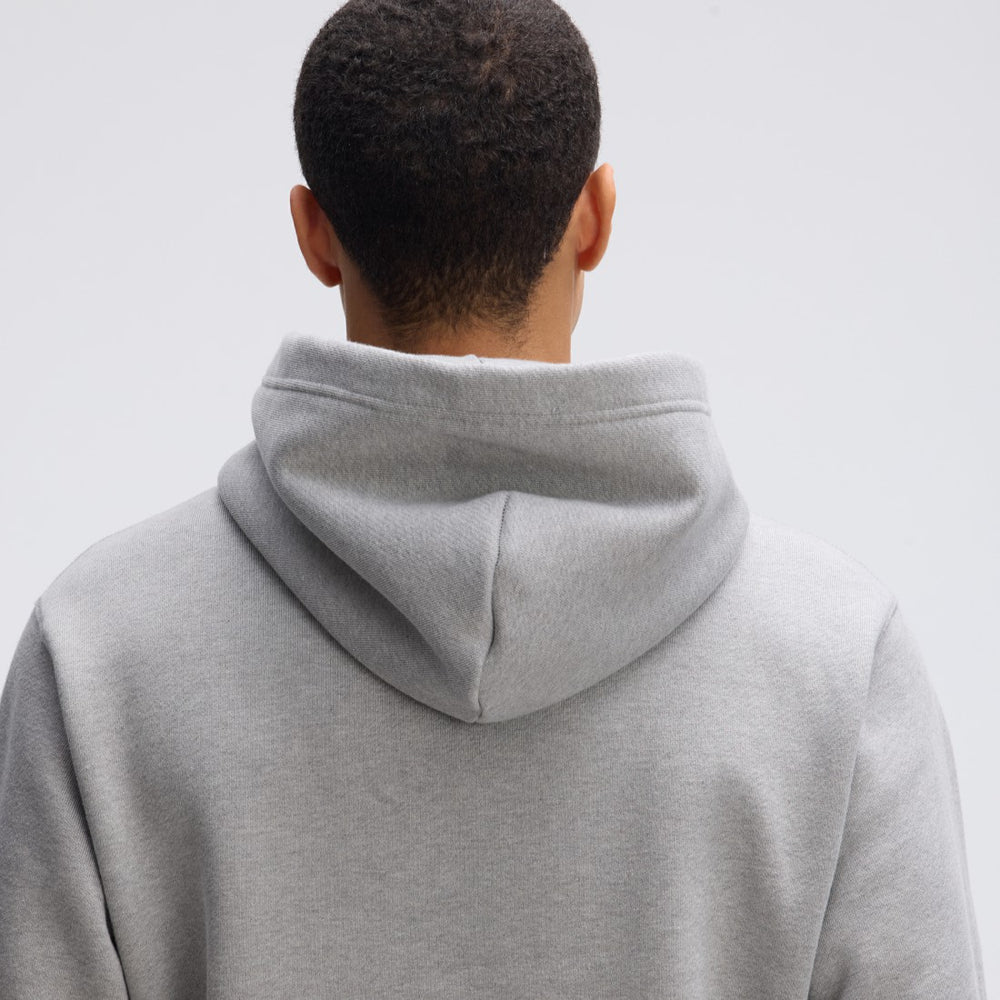 Las Vegas Raiders IconicFleece Flocked Hoodie - Heather Gray Hoodies