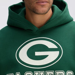 Green Bay Packers IconicFleece Flocked Hoodie - Green Hoodies