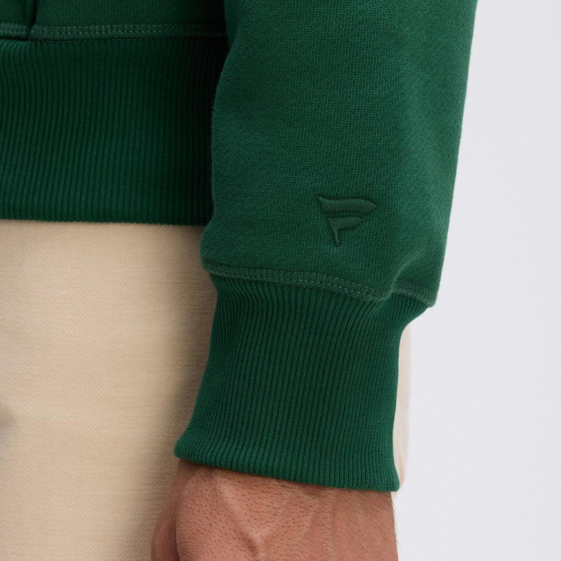 Green Bay Packers IconicFleece Flocked Hoodie - Green Hoodies