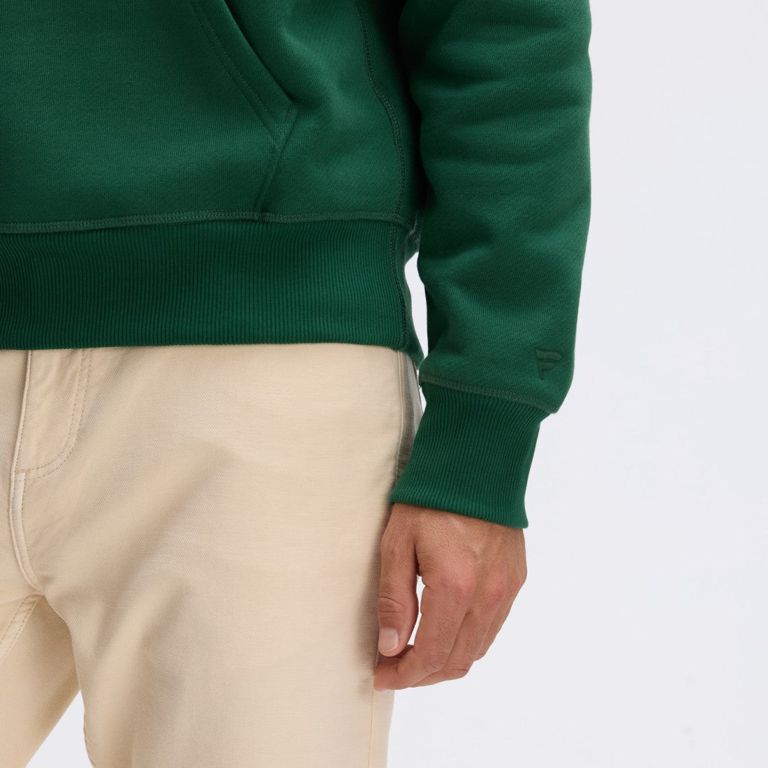 Green Bay Packers IconicFleece Flocked Hoodie - Green Hoodies