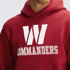 Washington Commanders IconicFleece Flocked Hoodie - Burgundy Hoodies