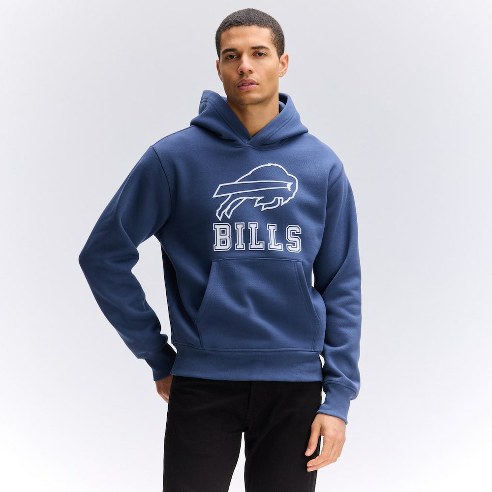 Buffalo Bills IconicFleece Flocked Hoodie - Royal Hoodies