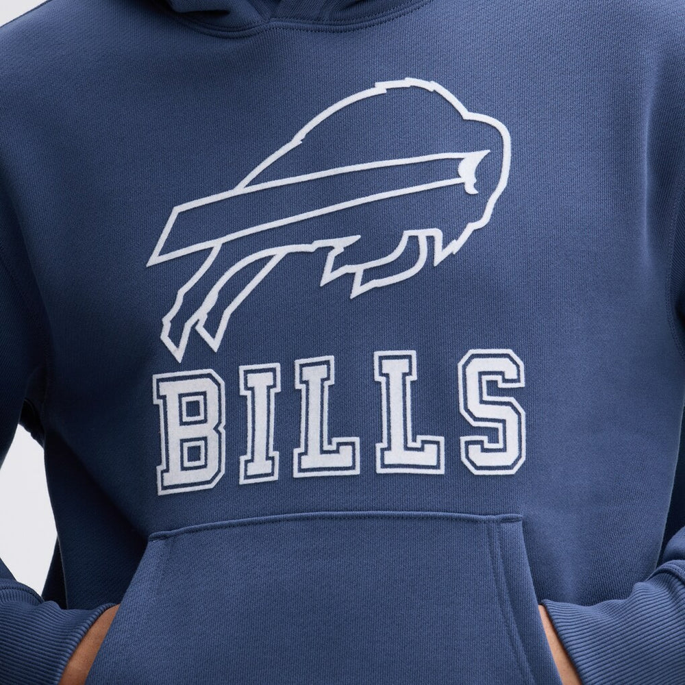 Buffalo Bills IconicFleece Flocked Hoodie - Royal Hoodies