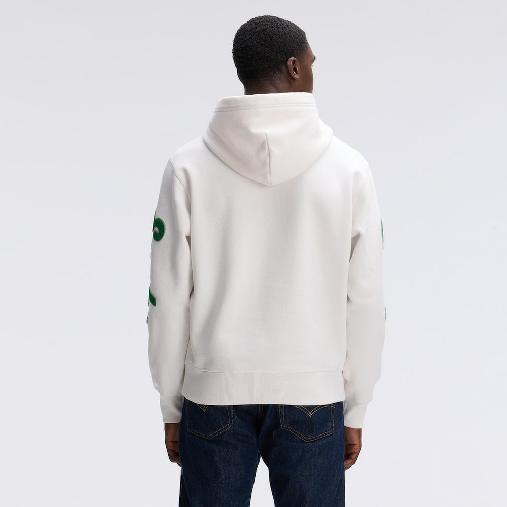 Philadelphia Eagles IconicFleece Letterman Hoodie - Oatmeal Hoodies