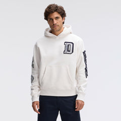 Dallas Cowboys IconicFleece Letterman Hoodie - Oatmeal Hoodies