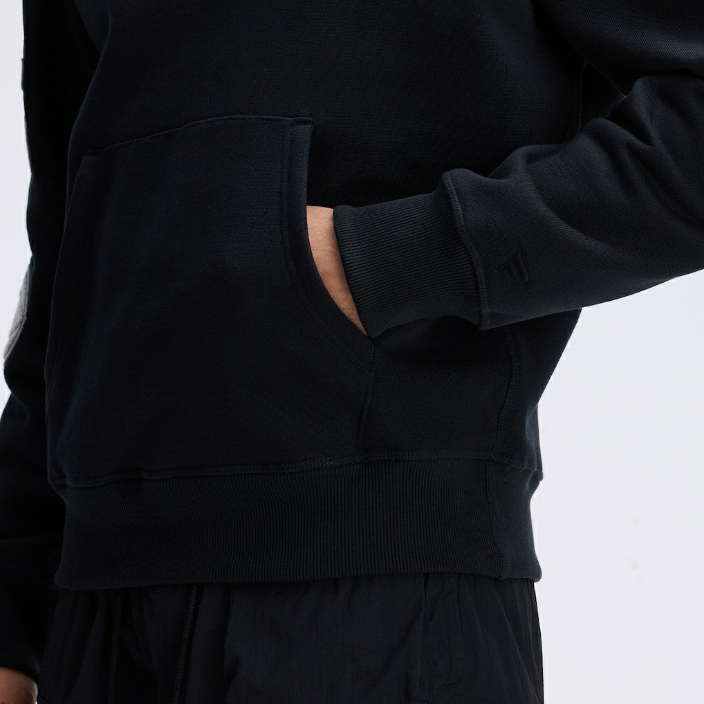 Las Vegas Raiders IconicFleece Letterman Hoodie - Black Hoodies