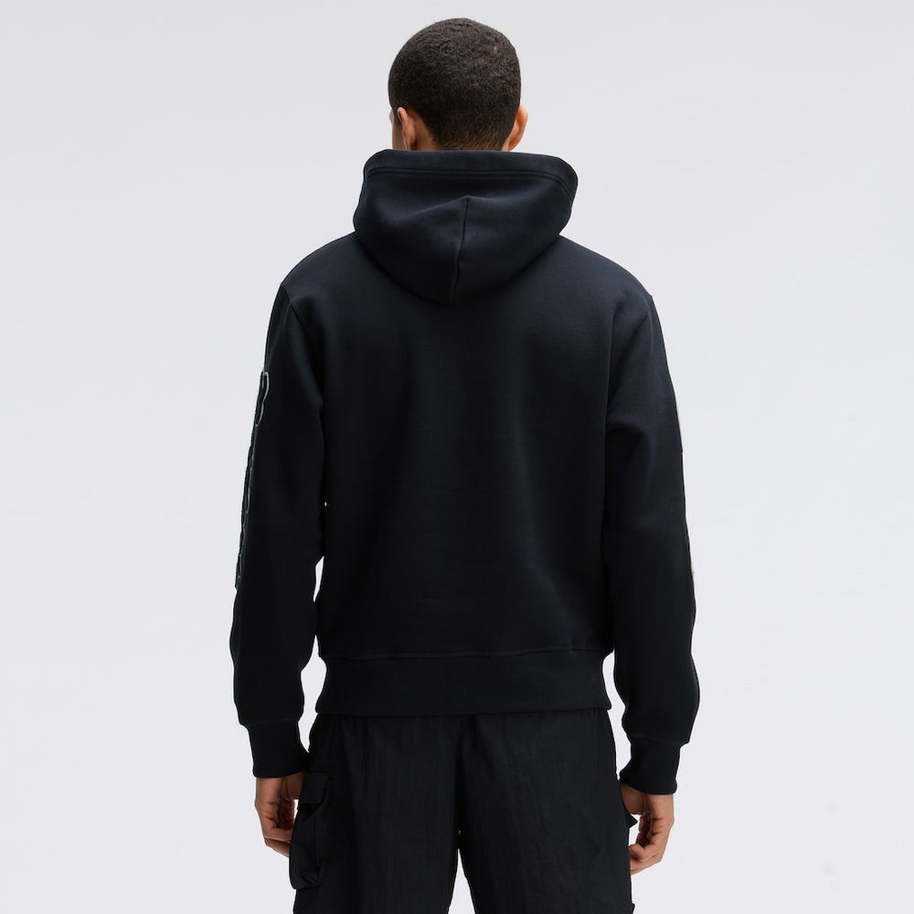 Las Vegas Raiders IconicFleece Letterman Hoodie - Black Hoodies