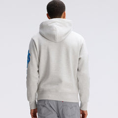 Detroit Lions IconicFleece Letterman Hoodie - Heather Gray Hoodies