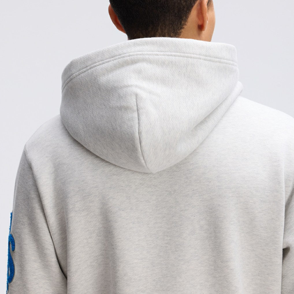 Detroit Lions IconicFleece Letterman Hoodie - Heather Gray Hoodies