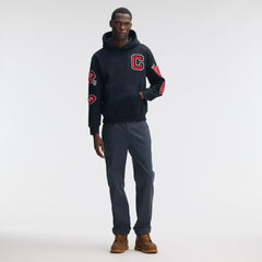 Kansas City Chiefs IconicFleece Letterman Hoodie - Black Hoodies