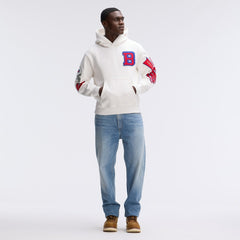 Buffalo Bills IconicFleece Letterman Hoodie - Oatmeal Hoodies