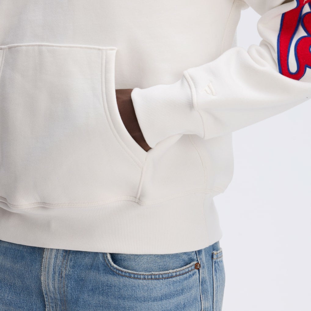 Buffalo Bills IconicFleece Letterman Hoodie - Oatmeal Hoodies