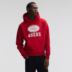 San Francisco 49ers IconicFleece Flocked Hoodie - Scarlet Hoodies
