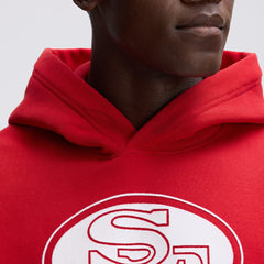 San Francisco 49ers IconicFleece Flocked Hoodie - Scarlet Hoodies