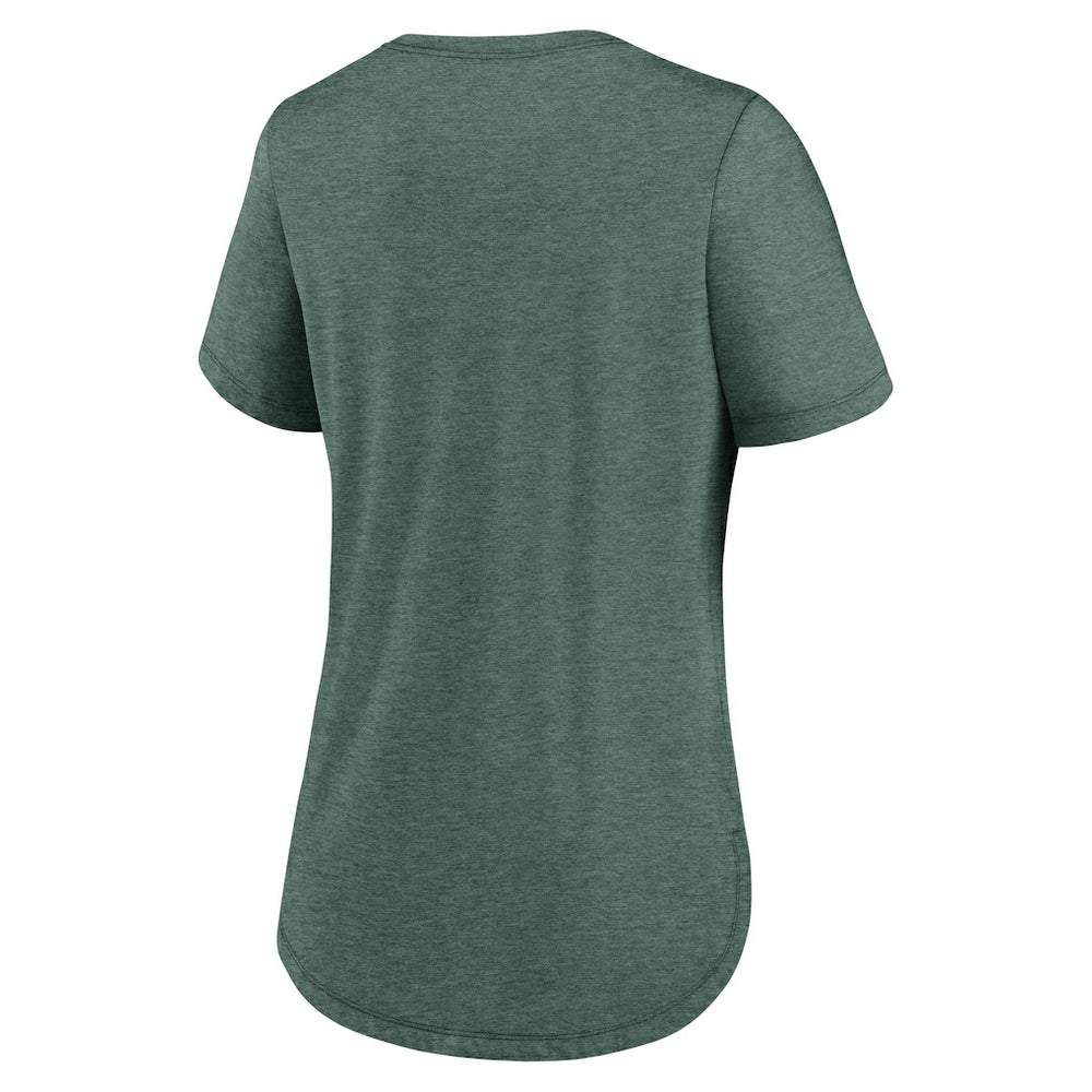 New York Jets Women's The City Never Sleeps Tri-Blend T-Shirt - Heather Green T-shirts