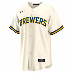 Bob Uecker Milwaukee Brewers Nike Home Retired Player Replica Jersey - Cream Jerseys