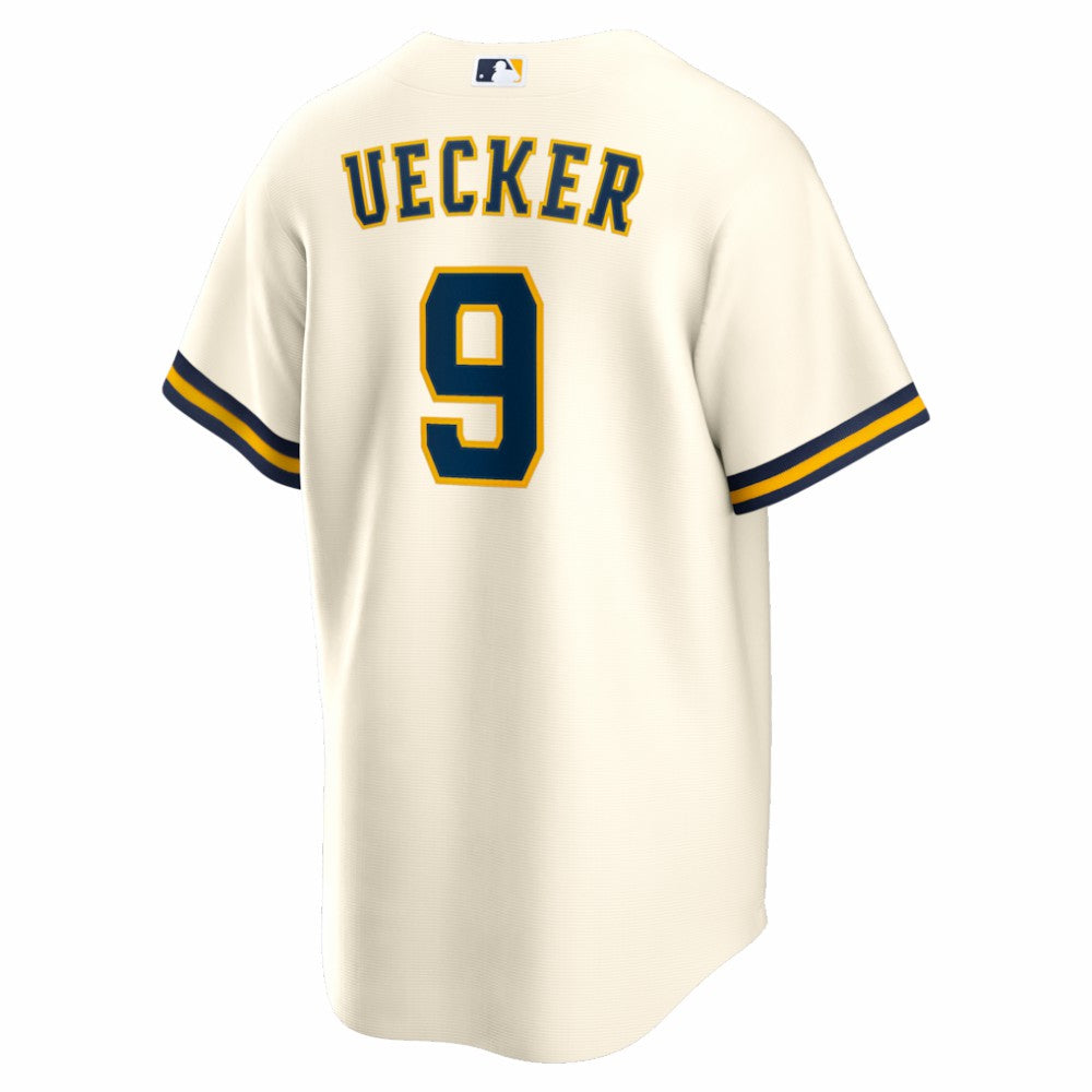Bob Uecker Milwaukee Brewers Nike Home Retired Player Replica Jersey - Cream Jerseys