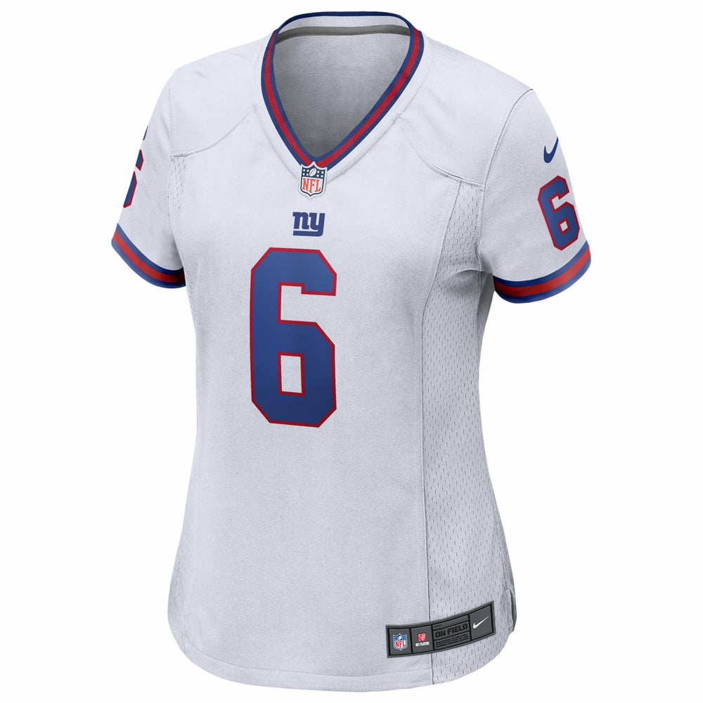 Jaxson Dart New York Giants Women's Alternate Vintage White Game Jersey - White Jerseys