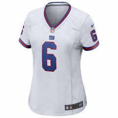 Jaxson Dart New York Giants Women's Alternate Vintage White Game Jersey - White Jerseys
