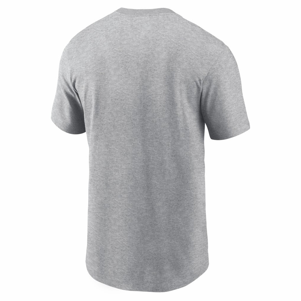 New England Patriots 2025 AFC Champions Locker Room Trophy Collection Tall T-Shirt - Heather Gray T-shirts