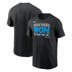 Carolina Panthers 2025 NFC South Division Champions Locker Room Trophy Collection T-Shirt - Black T-shirts