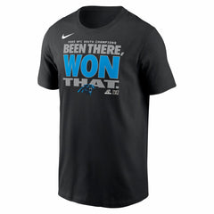 Carolina Panthers 2025 NFC South Division Champions Locker Room Trophy Collection T-Shirt - Black T-shirts