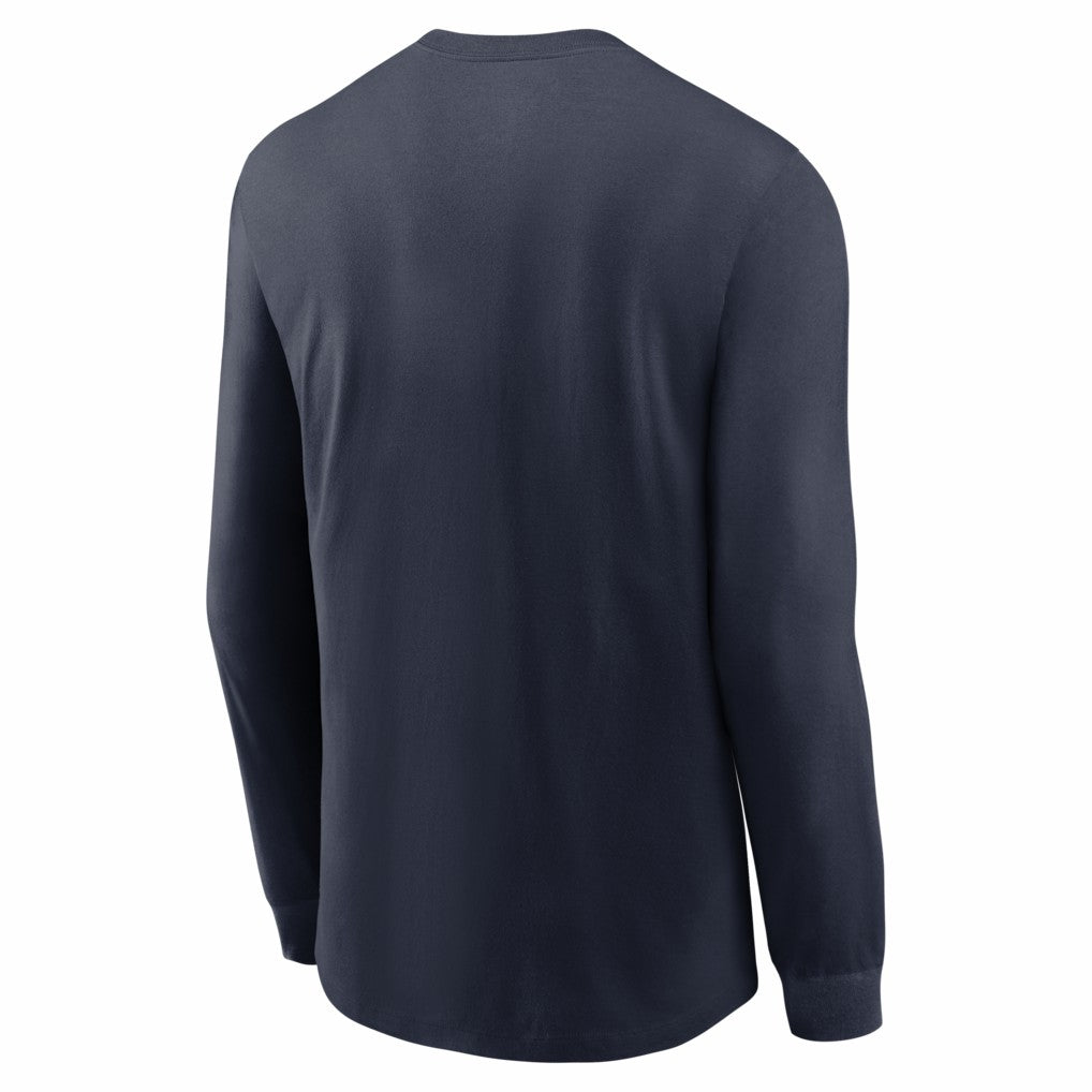 Chicago Bears 2025 NFC North Division Champions Locker Room Trophy Collection Long Sleeve T-Shirt - Navy T-shirts