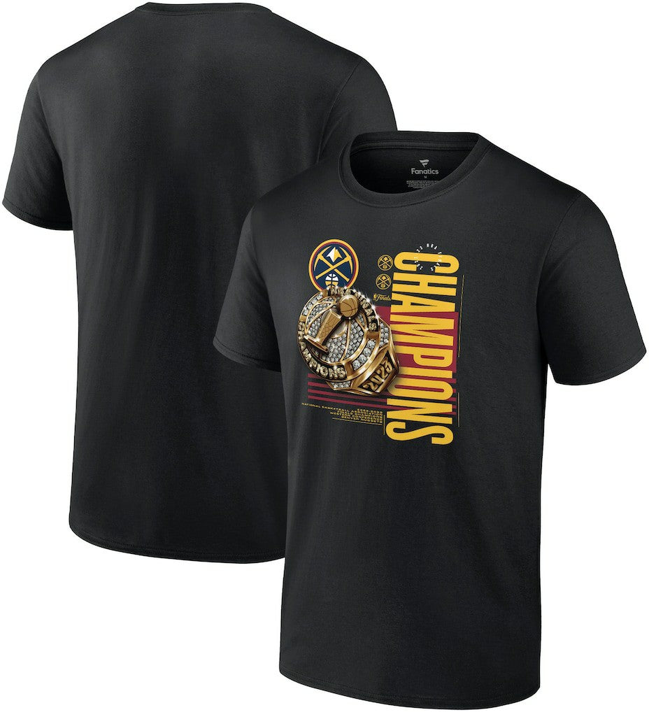 Denver Nuggets 2023 NBA Finals Champions Slam Bling Ring T-Shirt Black - Fanatics outlet