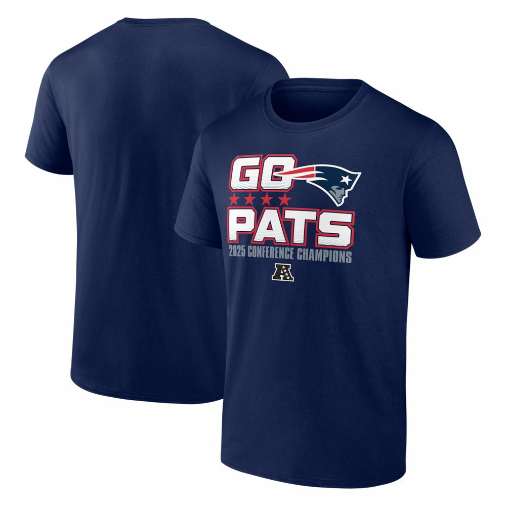 New England Patriots 2025 AFC Champions Hometown T-Shirt - Navy T-shirts
