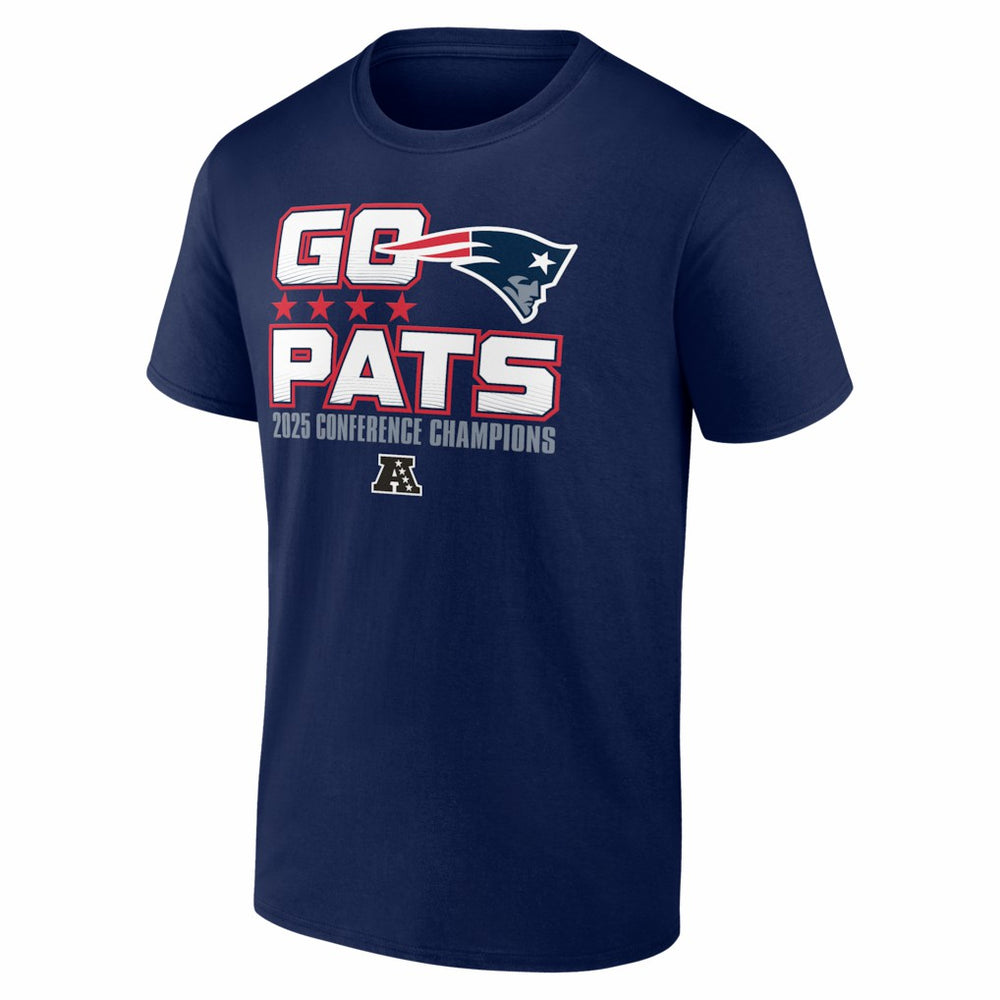 New England Patriots 2025 AFC Champions Hometown T-Shirt - Navy T-shirts