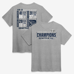 Seattle Seahawks Super Bowl LX Champions Counting Points Score T-Shirt - Steel T-shirts