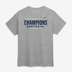 Seattle Seahawks Super Bowl LX Champions Counting Points Score T-Shirt - Steel T-shirts